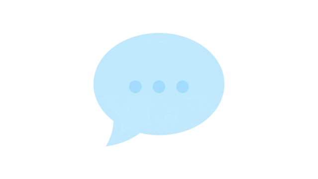 social media speech bubble isolated on transparent background png