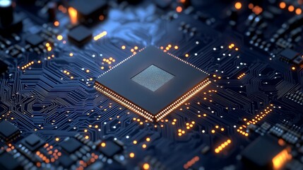close up of a circuit board