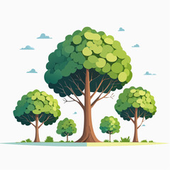 vector illustration of a tree