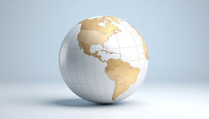 3D Model of the Earth, Western Hemisphere Focus