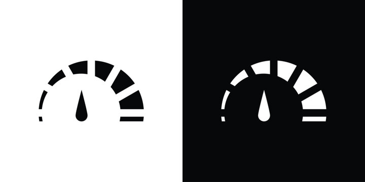Tachometer icon. vector graphics pack.