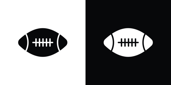 Rugby icon. vector graphics pack.