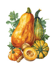 pumpkins and gourds
