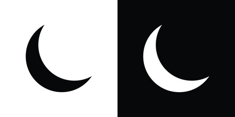 Moon icon. vector graphics pack. © Power