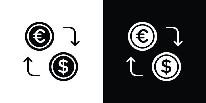 Money exchange icon. vector graphics pack.