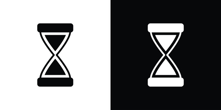 Hourglass icon. vector graphics pack.