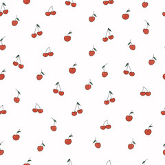 Cute cherry Y2k design pattern