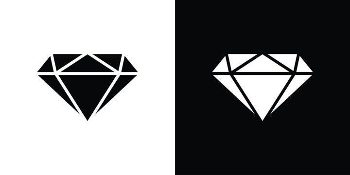 Gem icon. vector graphics pack.