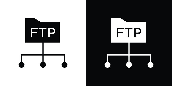 FTP icon. vector graphics pack.