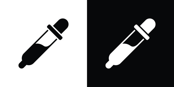 Eye dropper icon. vector graphics pack.