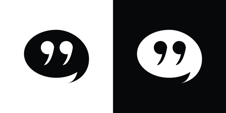 Comment quote icon. vector graphics pack.