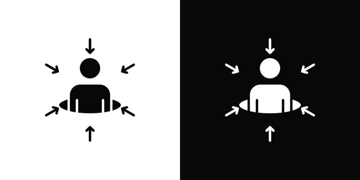 Centric consumer icon. vector graphics pack.