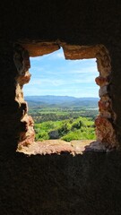 window in the cave