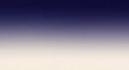 Fototapeta premium A serene vertical color gradient transitions smoothly from a deep indigo blue at the top to a soft, warm cream at the bottom, creating a calming abstract background. 