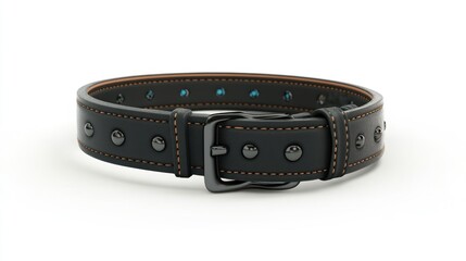 Elegant Leather Collar Stylish and Durable Pet Accessory for Canine Fashion and Safety