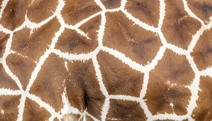 Close-up giraffe skin pattern