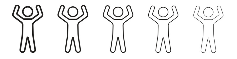 Fitness exercise icon. Thin line illustration. outline drawing, Editable stroke