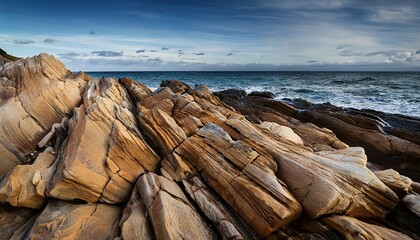 coastal rock formation texture