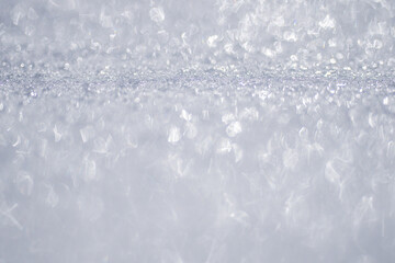 Obraz premium Snow covers wallpaper. Winter background. Snow fills the background. Snow layer. White snow background. Snowy layer for winter or Christmas or new Year design.