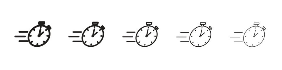 Express icon. Thin line illustration. outline drawing, Editable stroke