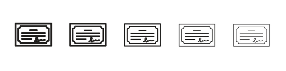 Diploma icon. Thin line illustration. outline drawing, Editable stroke