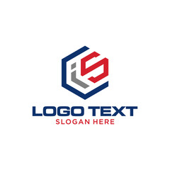 Hexagonal Abstract CIS or LIS Logo
