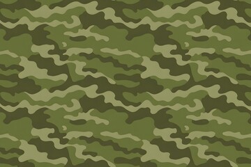 Khaki green camouflage seamless pattern.
