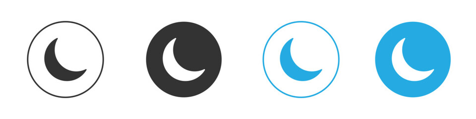 Moon icon design Concept collection for UI UX