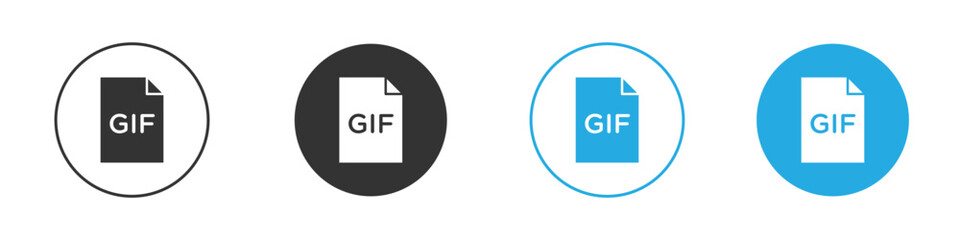 Gif icon design Concept collection for UI UX