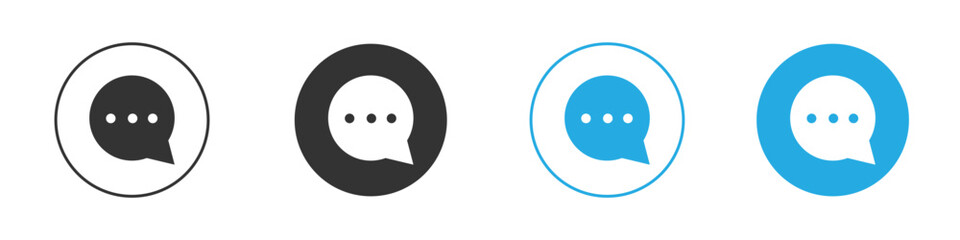 Comment icon design Concept collection for UI UX