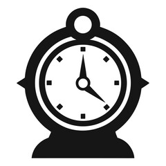 silhouette Time icon on white background