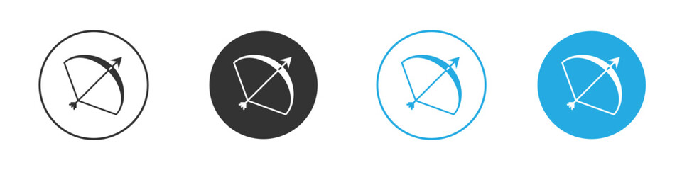 Bow arrow icon design Concept collection for UI UX