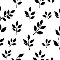 seamless floral pattern, leaves pattern background. green leaves pattern background. seamless patterns with green leaves of tea.