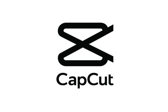 CapCut app icon, video editing application logo vector. Symbol for mobile video editor, social media content creation, multimedia tool, digital creativity, app branding design.