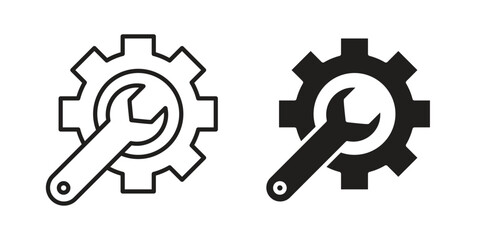 Productivity tools icon design element. Editable stroke. Vector