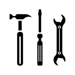  equipment icon white on backgrround