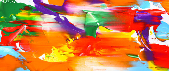 Colorful abstract painting, closeup © Pixel-Shot
