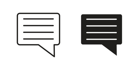 Feedback icon design element. Editable stroke. Vector