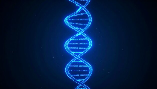 Sci-fi DNA double helix