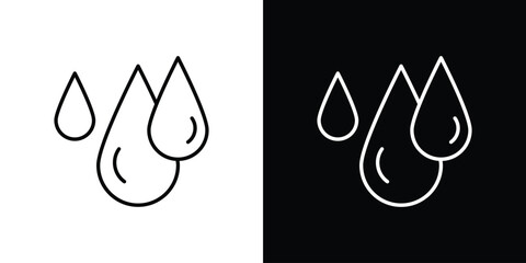 Tear drop icon transparent vector isolated