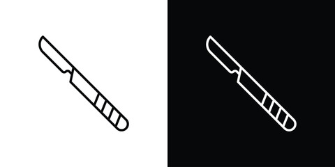 Scalpel icon transparent vector isolated