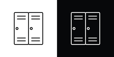 Locker icon transparent vector isolated