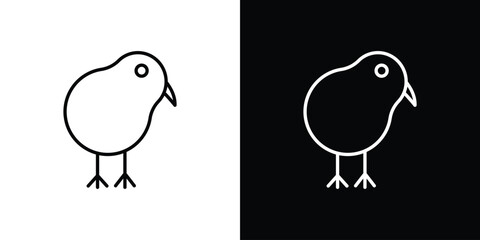 Kiwi bird icon transparent vector isolated
