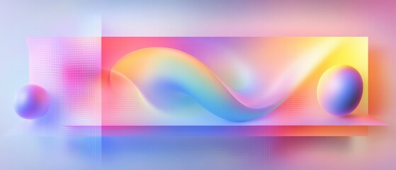 Obraz premium Radiant abstract geometric designs with vibrant colors