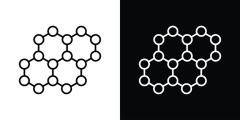 Graphene icon transparent vector isolated
