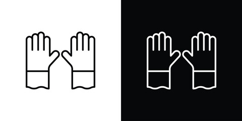 Fototapeta premium Gloves icon transparent vector isolated