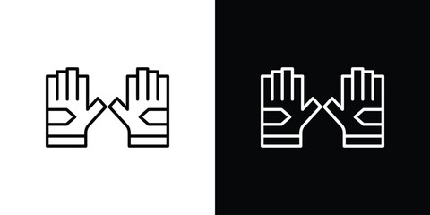 Fototapeta premium Fitness Gloves icon transparent vector isolated
