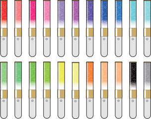 正面から見たサイリウム22本 （ゴールド）