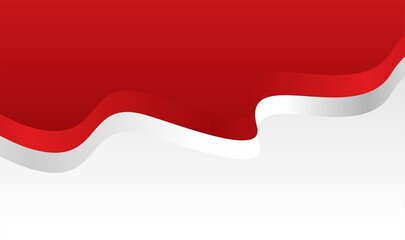 Obraz premium Indonesian Independence Flag Wave Background