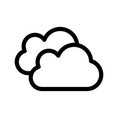 Clouds Icon Vector Symbol Design Illustration
